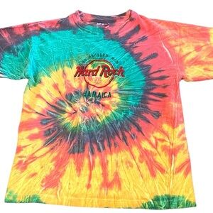 Vintage Hard Rock Cafe‎ Tie Dye Jamaica T-Shirt, Medium ‘No Problem Mon’